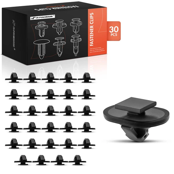 30 Pcs Nylon Black Wheel Opening Molding Clip A-Premium APRCF3918