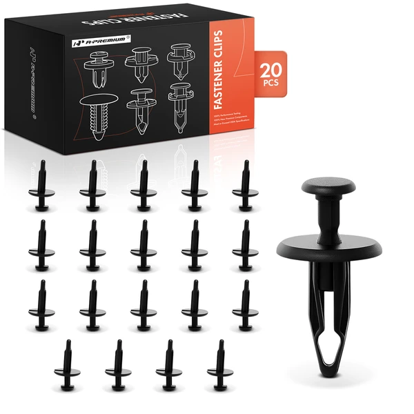 2012 2014 Ram C/V 20 Pcs 6.4mm Nylon Black Fender Molding Retainer A-Premium APRCF3926