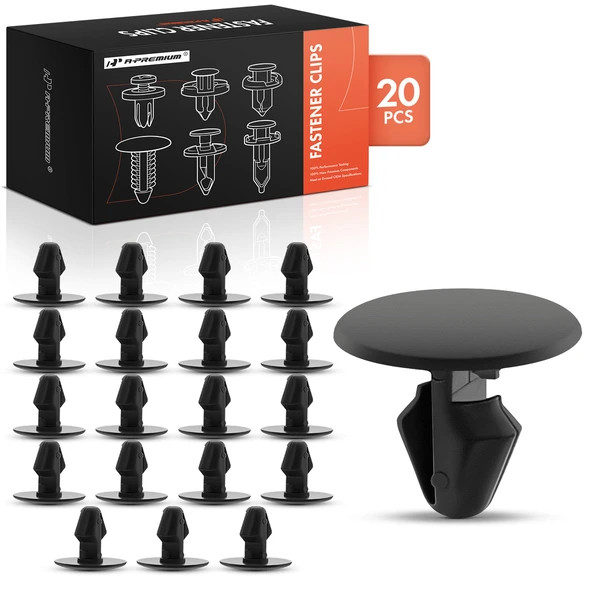 2011-2024 Volvo S60 20 Pcs Nylon Black Rear Door Mount Kit Clip A-Premium APRCF3950