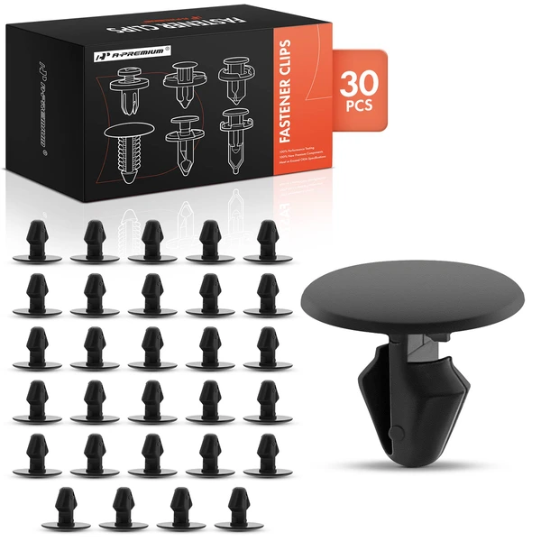 2010-2024 Volvo XC60 30 Pcs Nylon Black Rear Door Mount Kit Clip A-Premium APRCF3951