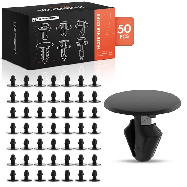 2011-2024 Volvo S60 50 Pcs Nylon Black Rear Door Mount Kit Clip A-Premium APRCF3952