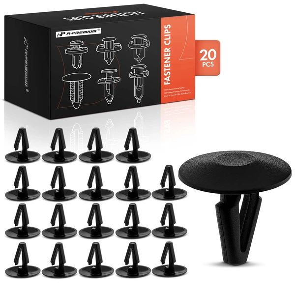 1997-2003 Dodge Ram 3500 Van 20 Pcs Nylon Black Headlight Grille Retaining Clip A-Premium APRCF3956