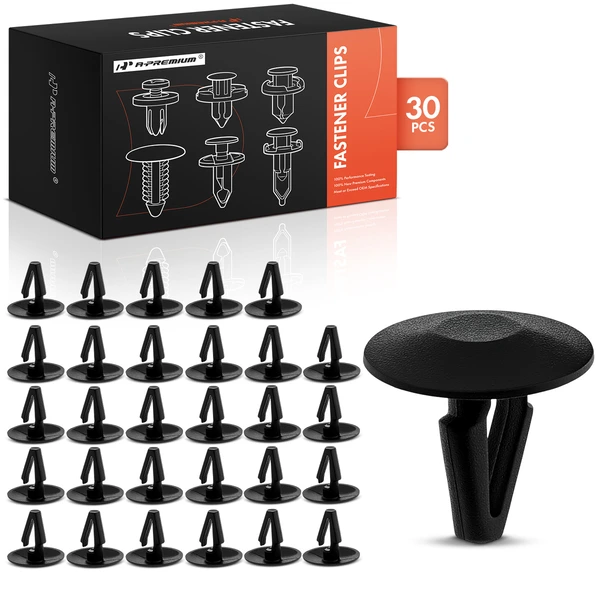 1997-2003 Dodge Ram 3500 Van 30 Pcs Nylon Black Headlight Grille Retaining Clip A-Premium APRCF3957