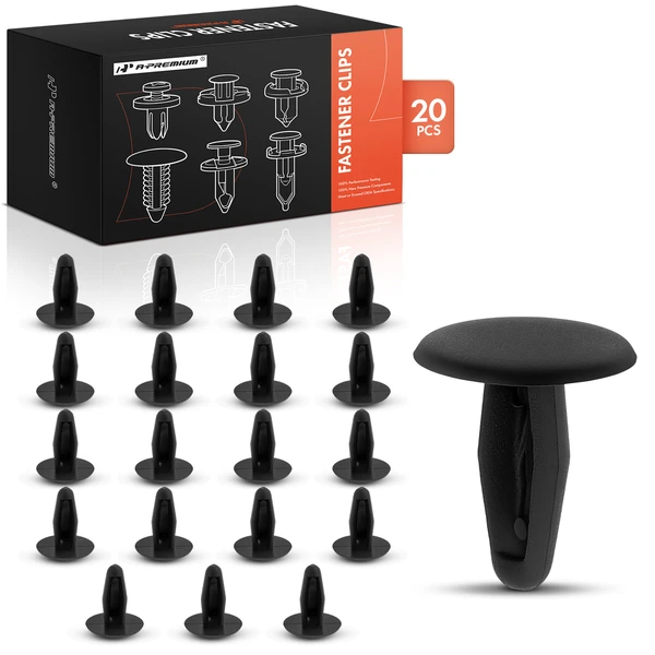 20 Pcs Nylon Black Hood Insulation Retainer A-Premium APRCF3974