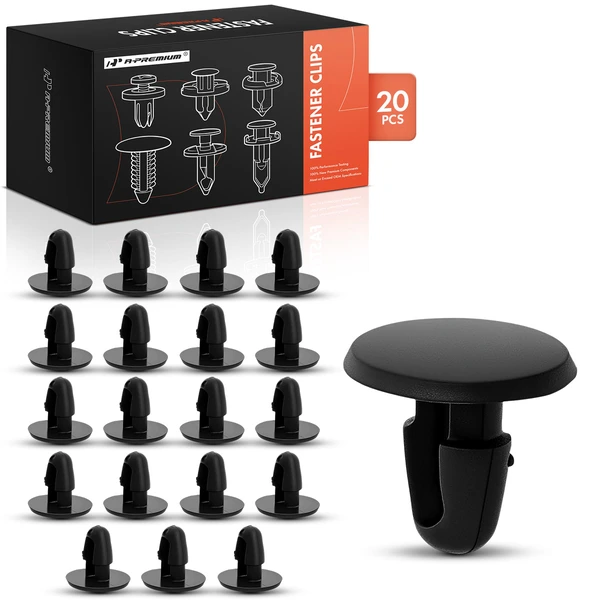 20 Pcs Nylon Black Hood Seal Molding Retainer A-Premium APRCF3983