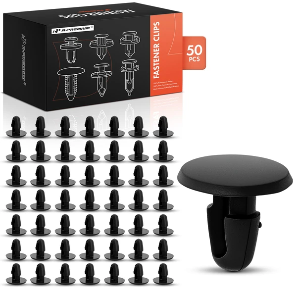 50 Pcs Nylon Black Hood Seal Molding Retainer A-Premium APRCF3985