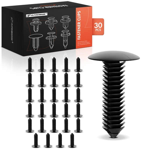 1993-2004 Oldsmobile Silhouette 30 Pcs Nylon Black Bumper Fascia Retainer Clip A-Premium APRCF3987