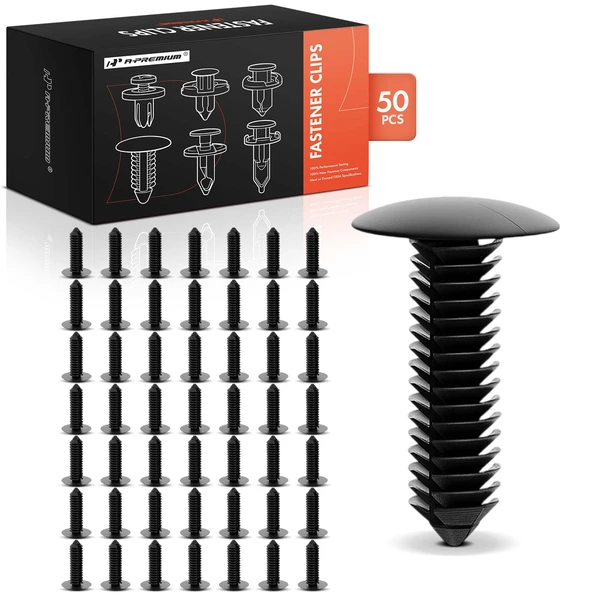 1993-2004 Oldsmobile Silhouette 50 Pcs Nylon Black Bumper Fascia Retainer Clip A-Premium APRCF3988