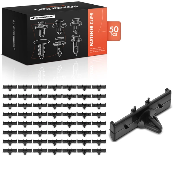 1997-2018 Ford Expedition 50 Pcs Nylon Black Rocker Panel Molding Clip A-Premium APRCF4396