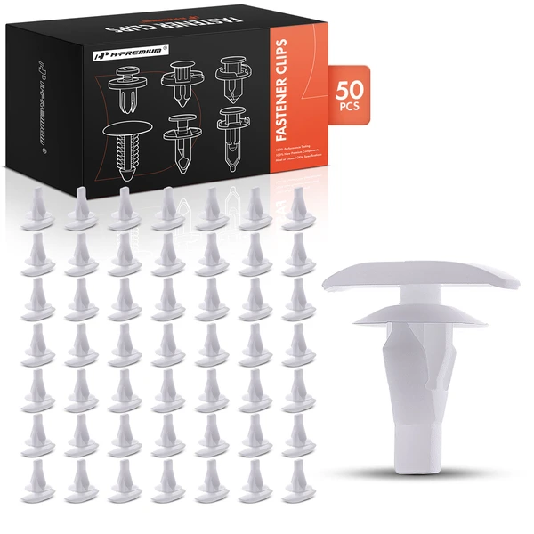 1994-1995 1999-2000 Lexus ES300 50 Pcs Nylon White Weatherstrip Retainer Clip A-Premium APRCF4414
