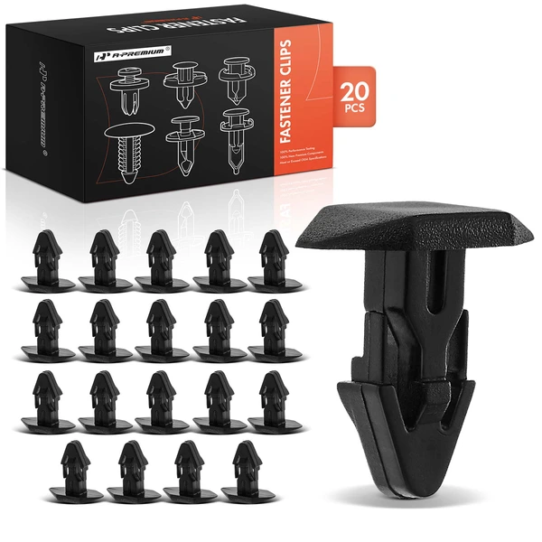 1992-1999 Acura Integra 20 Pcs Nylon Black Rear Hood Cowl Weatherstrip Retainer Clip A-Premium APRCF4415