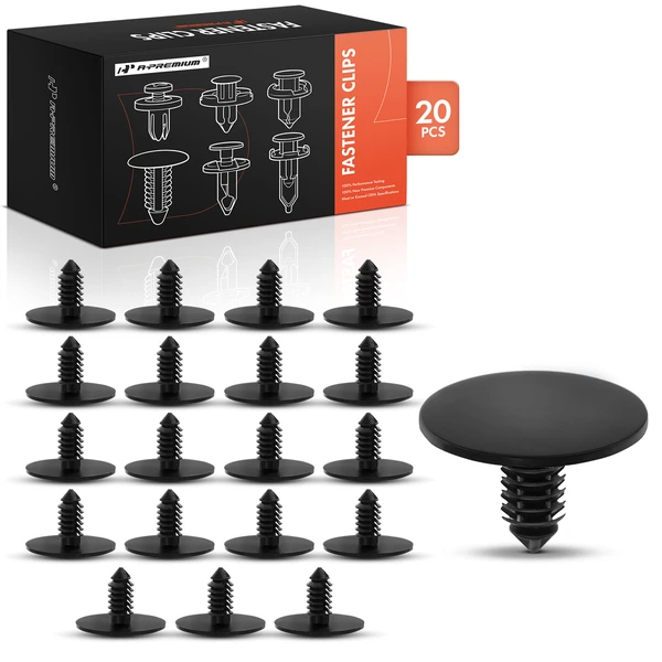 20 Pcs Nylon Black Hood Insulation Retainer A-Premium APRCF4433