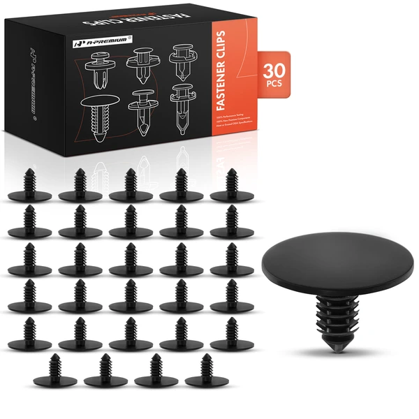 2006-2010 Jeep Commander 30 Pcs Nylon Black Hood Insulation Retainer A-Premium APRCF4434