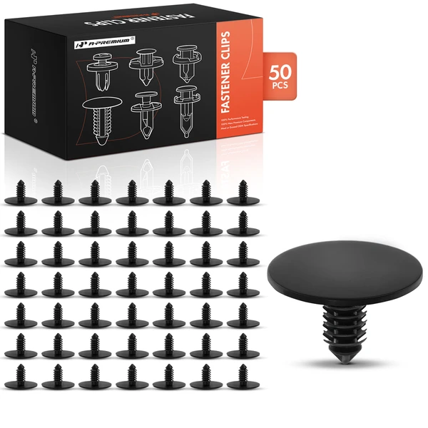 2006-2010 Jeep Commander 50 Pcs Nylon Black Hood Insulation Retainer A-Premium APRCF4435