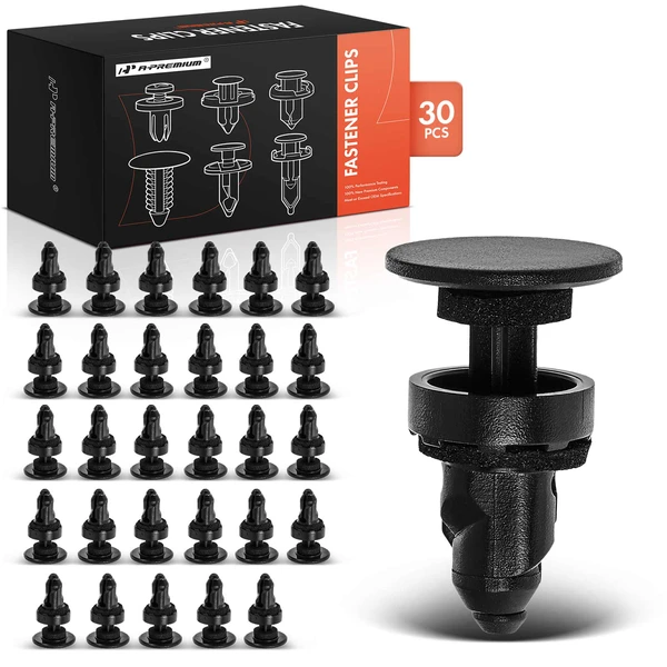 2001-2003 Acura CL 30 Pcs 9mm Nylon Black Cowl Top Retainer Clip A-Premium APRCF4440