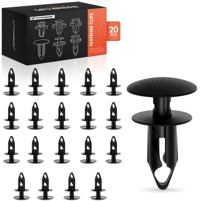 20 Pcs 9mm Nylon Rear Bumper Cover Retainer Clips Push-Type