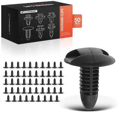 50 Pcs 6mm Nylon Trunk Luggage Compartment Retainer Clip