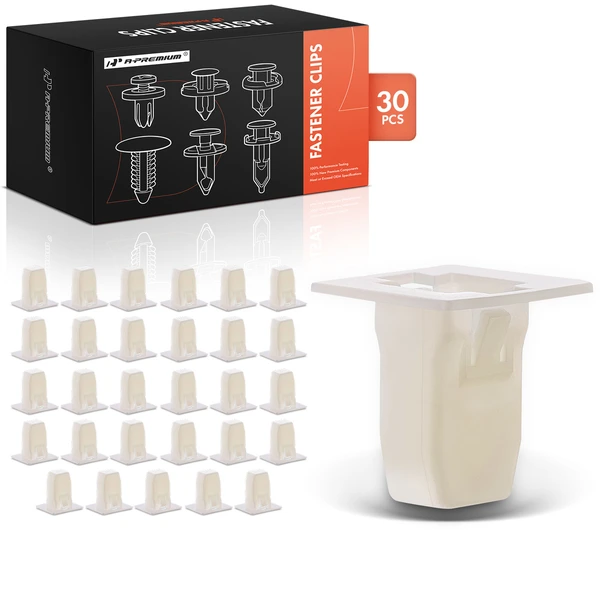 1997-1999 Acura CL 30 Pcs 8 x 11mm Nylon White Bumper Grommet A-Premium APRCF4476