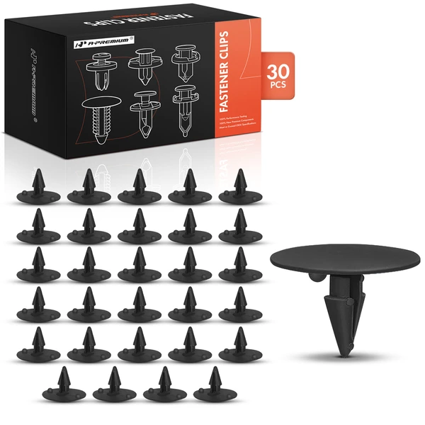 2003-2004 Mercury Marauder 30 Pcs Nylon Black Hood Insulation Retainer A-Premium APRCF4479