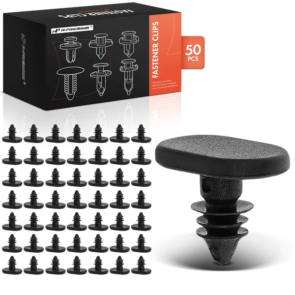 2006-2014 Honda Ridgeline 50 Pcs Nylon Black Weatherstrip Retainer Clip A-Premium APRCF4486