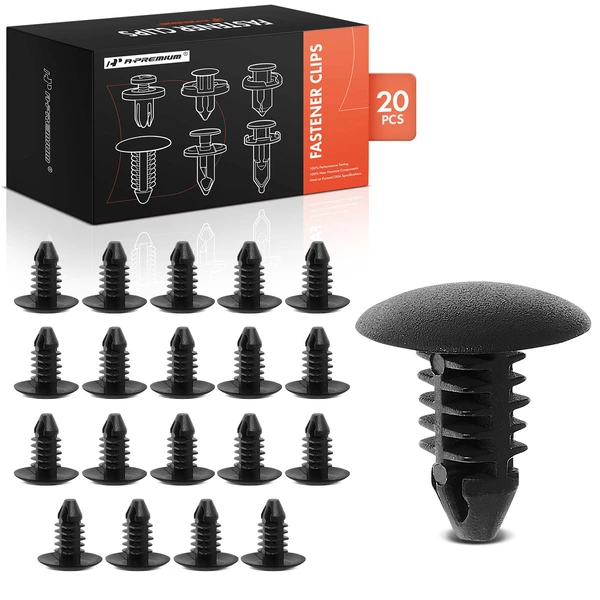 2012-2014 Scion iQ 20 Pcs Nylon Black Weatherstrip Retainer Clip A-Premium APRCF4493