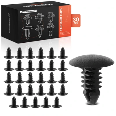 30 Pcs 6mm Nylon Weatherstrip Retainer Clip