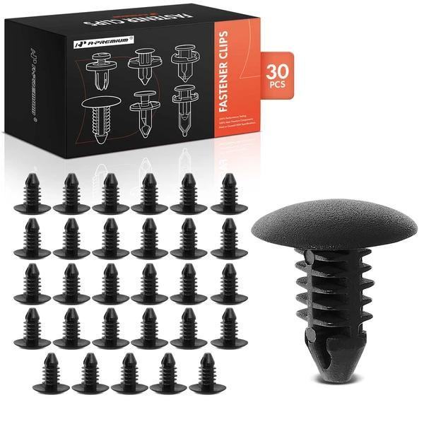 2012-2014 Scion iQ 30 Pcs Nylon Black Weatherstrip Retainer Clip A-Premium APRCF4494