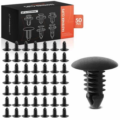 50 Pcs 6mm Nylon Weatherstrip Retainer Clip