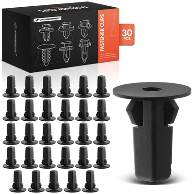 30 Pcs 8mm x 8mm Nylon Fender Lining Screw Grommet Retainer Clip