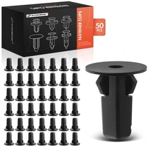 50 Pcs 8mm x 8mm Nylon Fender Lining Screw Grommet Retainer Clip