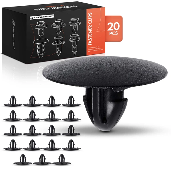 2004-2006 2008-2015 Scion xB 20 Pcs Nylon Black Hood Insulation Retainer A-Premium APRCF4508