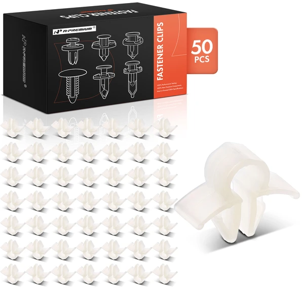 1998-2001 Honda Prelude 50 Pcs Nylon Natural Wire Routing Clip A-Premium APRCF4513