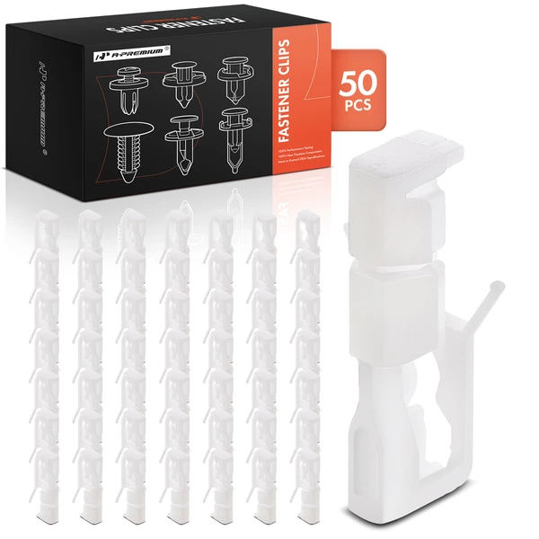 1995-1998 Acura TL 50 Pcs Nylon White Roof Molding Clip A-Premium APRCF4531
