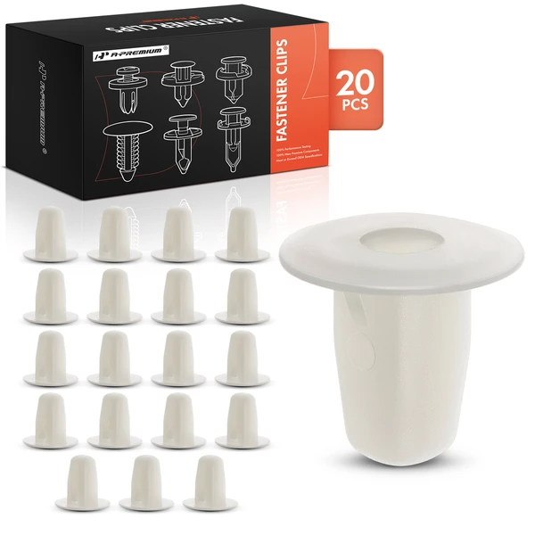 2010 Scion tC 20 Pcs 9mm Nylon Natural Fender Lining Screw Grommet A-Premium APRCF4535