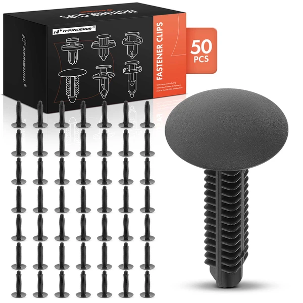 2001-2003 Acura CL 50 Pcs Nylon Black Trunk Trim Retainer A-Premium APRCF4543