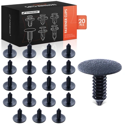20 Pcs 8mm Nylon Kick Plate Fastener Clips Single Head