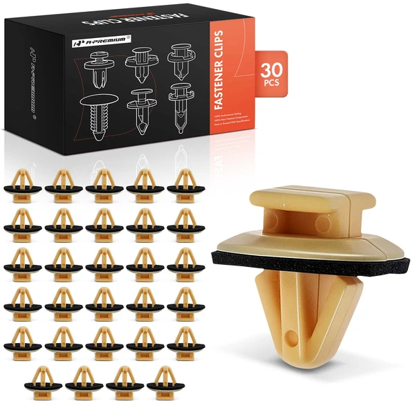 2004-2006 Scion xB 30 Pcs 8mm Nylon Yellow Door Molding Retainer Clip A-Premium APRCF4569