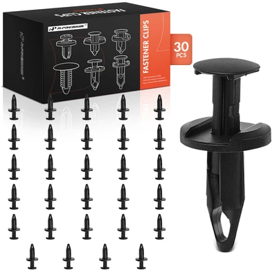 30 Pcs 6.35mm Nylon Wheel Opening Moulding Retainer Push-Type