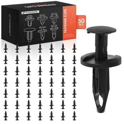 50 Pcs 6.35mm Nylon Wheel Opening Moulding Retainer Push-Type