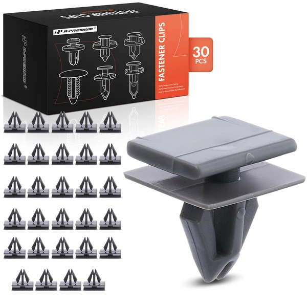 1995-1999 2001-2003 Oldsmobile Aurora 30 Pcs 11.11mm Nylon Gray Rocker Panel Molding Clip A-Premium APRCF4587