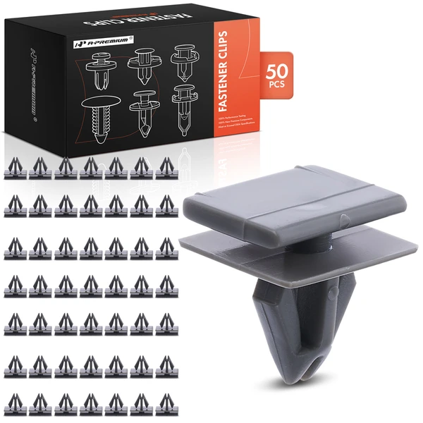 1995-1999 2001-2003 Oldsmobile Aurora 50 Pcs 11.11mm Nylon Gray Rocker Panel Molding Clip A-Premium APRCF4588