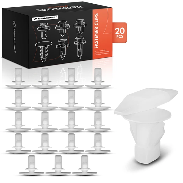 1992-2006 Ford Crown Victoria 20 Pcs Nylon Natural Weatherstrip Retainer Clip A-Premium APRCF4610