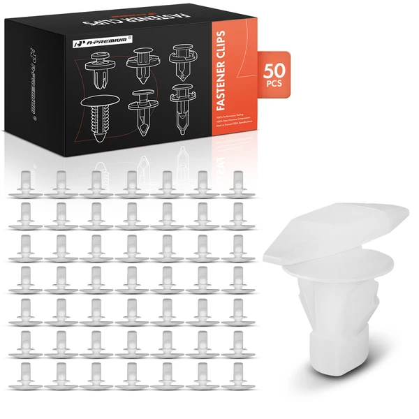 1992-2006 Mercury Grand Marquis 50 Pcs Nylon Natural Weatherstrip Retainer Clip A-Premium APRCF4612