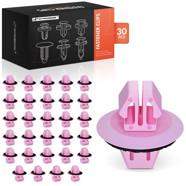 1999-2003 Lexus RX300 30 Pcs 8.5mm Nylon Pink Molding Clip A-Premium APRCF4635