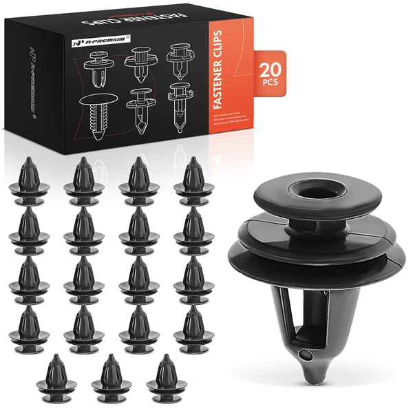 20 Pcs Nylon Gray Door Trim Panel Retainer A-Premium APRCF4170