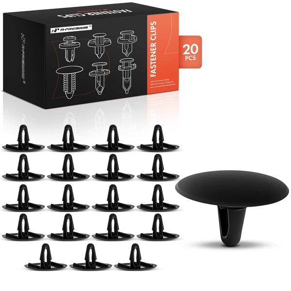 1984-1995 Toyota Pickup 20 Pcs Nylon Black Hood Insulation Retainer A-Premium APRCF4179