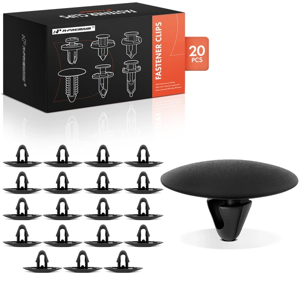 20 Pcs Nylon Black Hood Insulation Retainer A-Premium APRCF4182