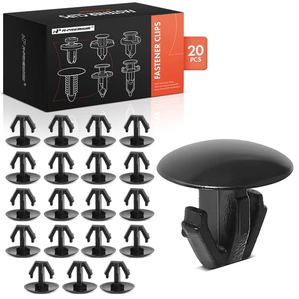 20 Pcs Nylon Black Hood & Trunk Molding Retainer Clip A-Premium APRCF4185