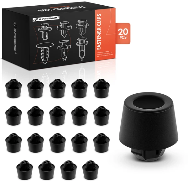 20 Pcs Rubber Black Bumper Clip Retainer A-Premium APRCF4194