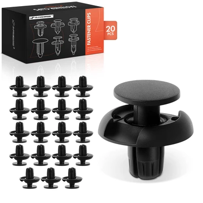 20 Pcs 8mm Nylon Front Fender Push-Type Retainer Clips